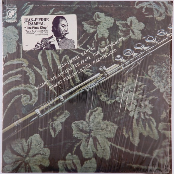 Mozart / Jean-Pierre Rampal - Six Sonatas For Flute & Harpsichord 12" LP Record - Picture 1 of 12